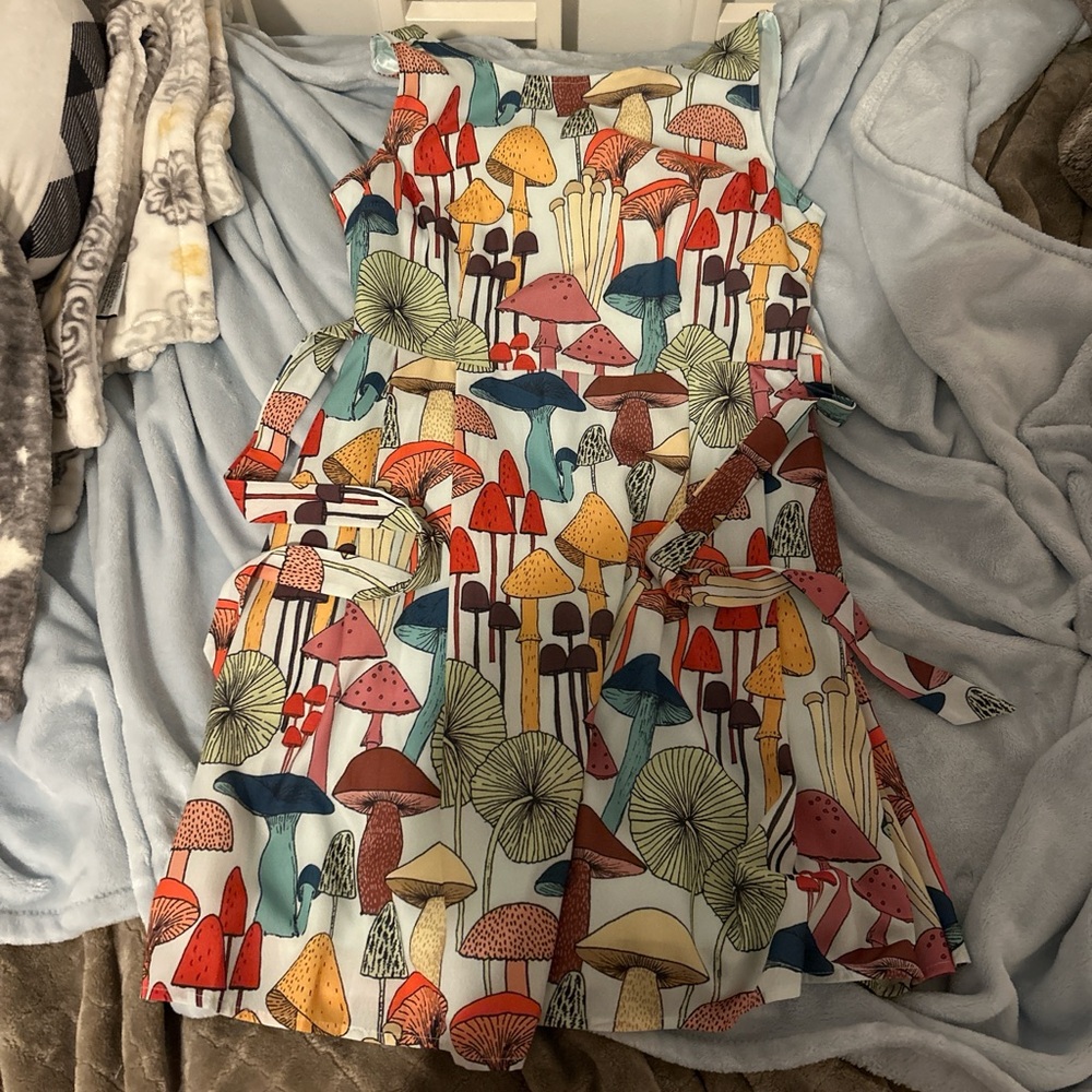 Such a Fungi Mushroom Print dress LA SOUL - multicolored vintage inspired